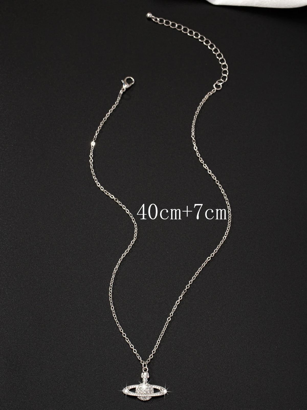 Earth Pendant Necklace – Sparkling Rhinestone Globe