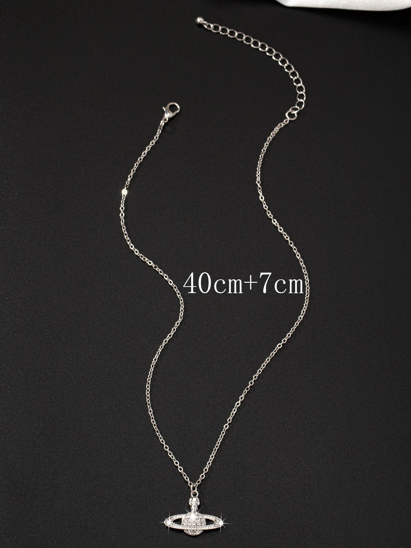 Earth Pendant Necklace – Sparkling Rhinestone Globe