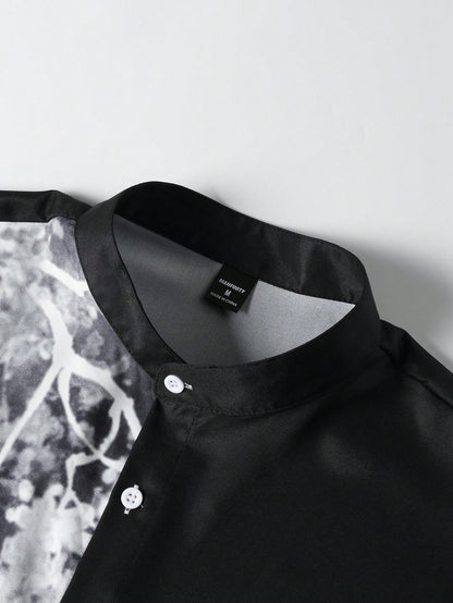 Manfinity RSRT Men 1Pc Plants Print Shirt