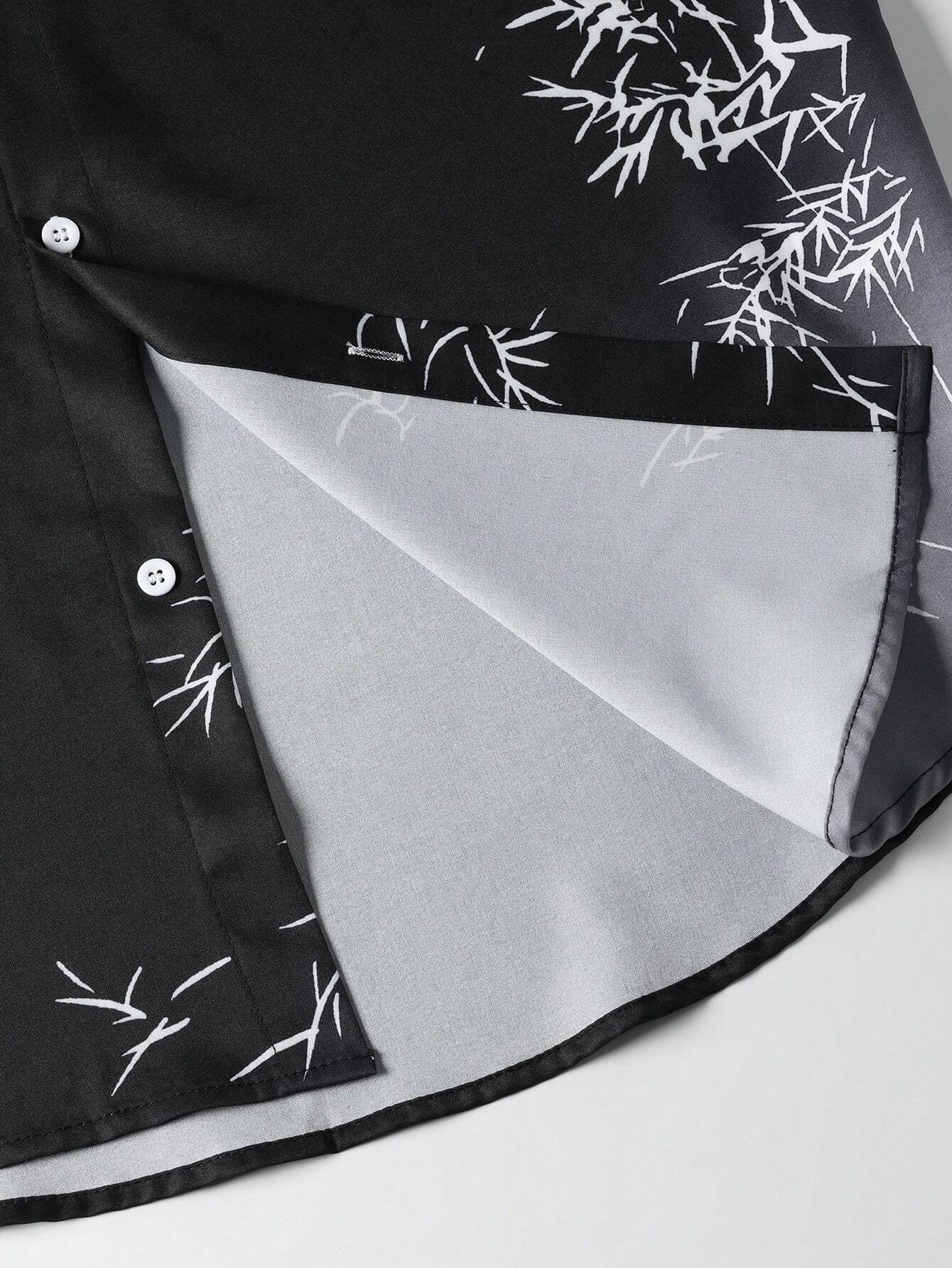 Manfinity RSRT Men 1Pc Plants Print Shirt