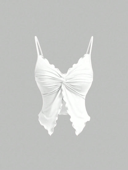 Twist Front Crisscross Sleeveless 