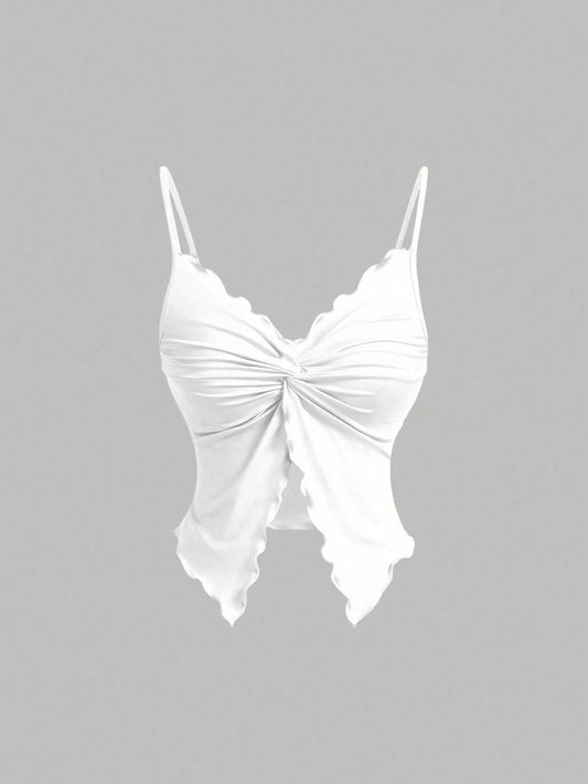 Twist Front Crisscross Sleeveless 