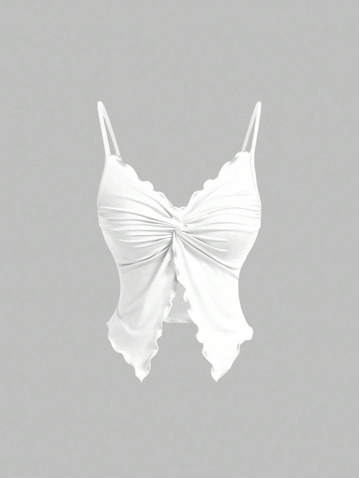 Twist Front Crisscross Sleeveless 