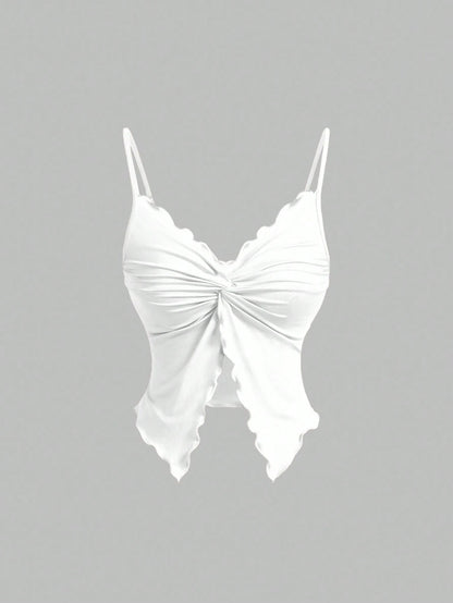 Twist Front Crisscross Sleeveless 