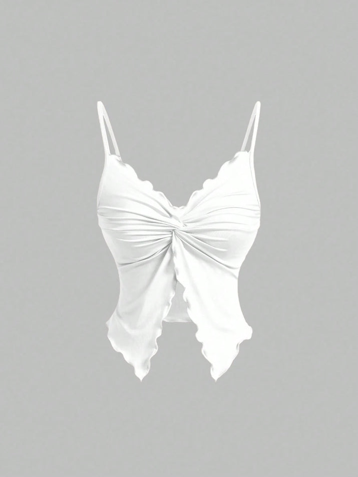 Twist Front Crisscross Sleeveless 