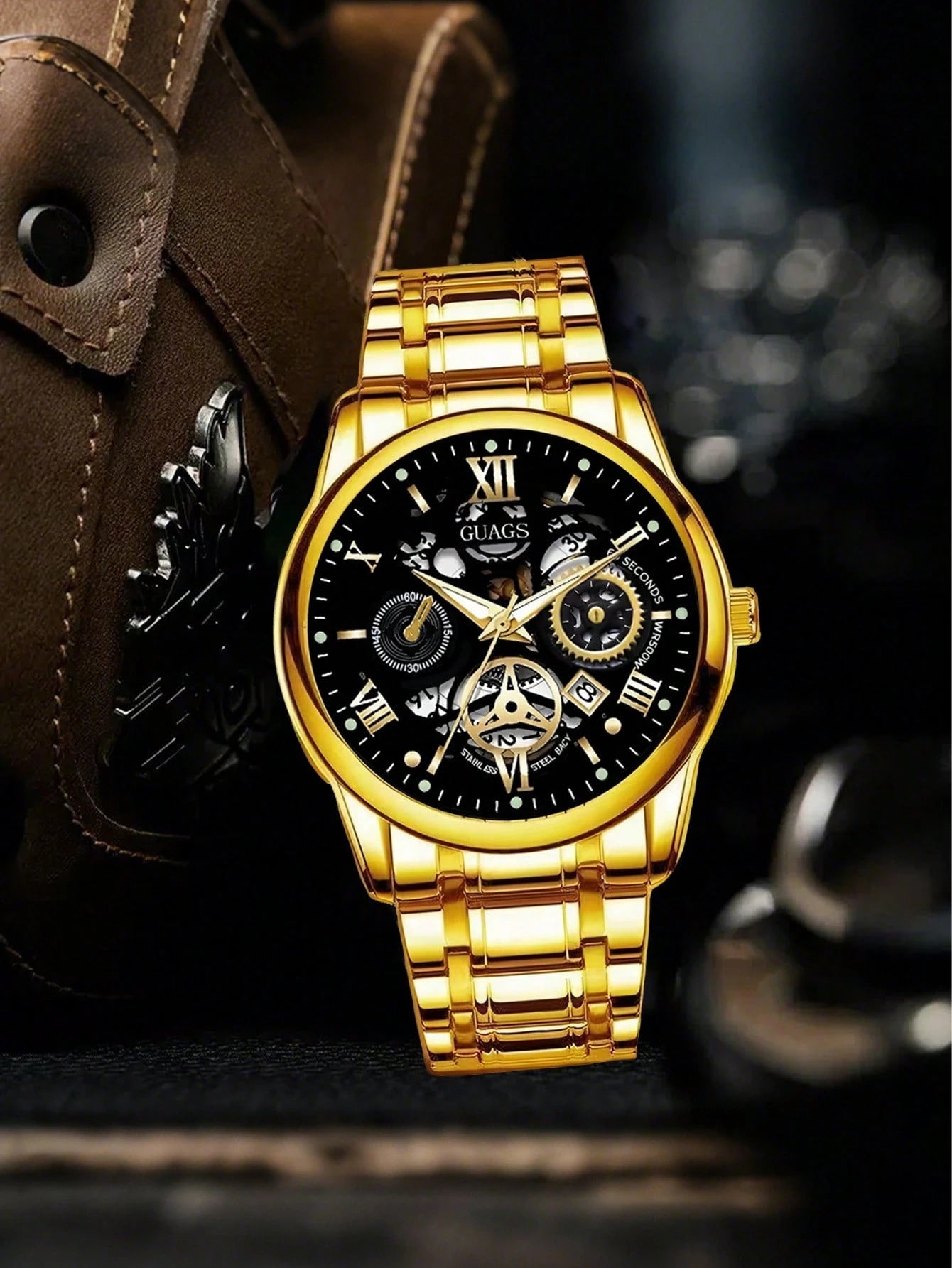 Business & Formal Men’s Watch – Night Light, Roman Dial