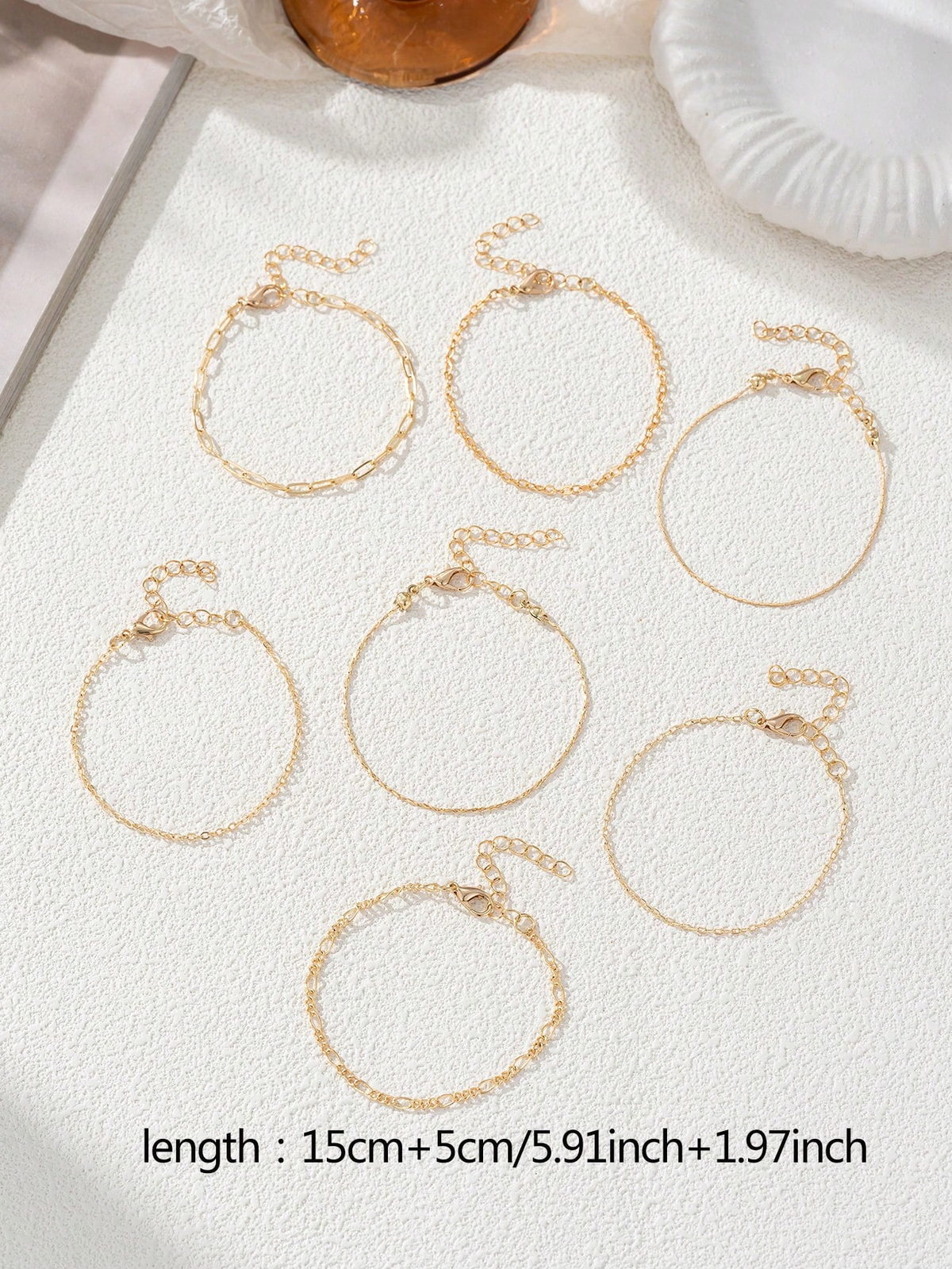 5Pcs Stainless Steel Heart Beaded Multi-Layer Bracelet Set, Fashionable Accessory for Daily, Work, Party, Unisex Jewelry (Bead Quantity Random)