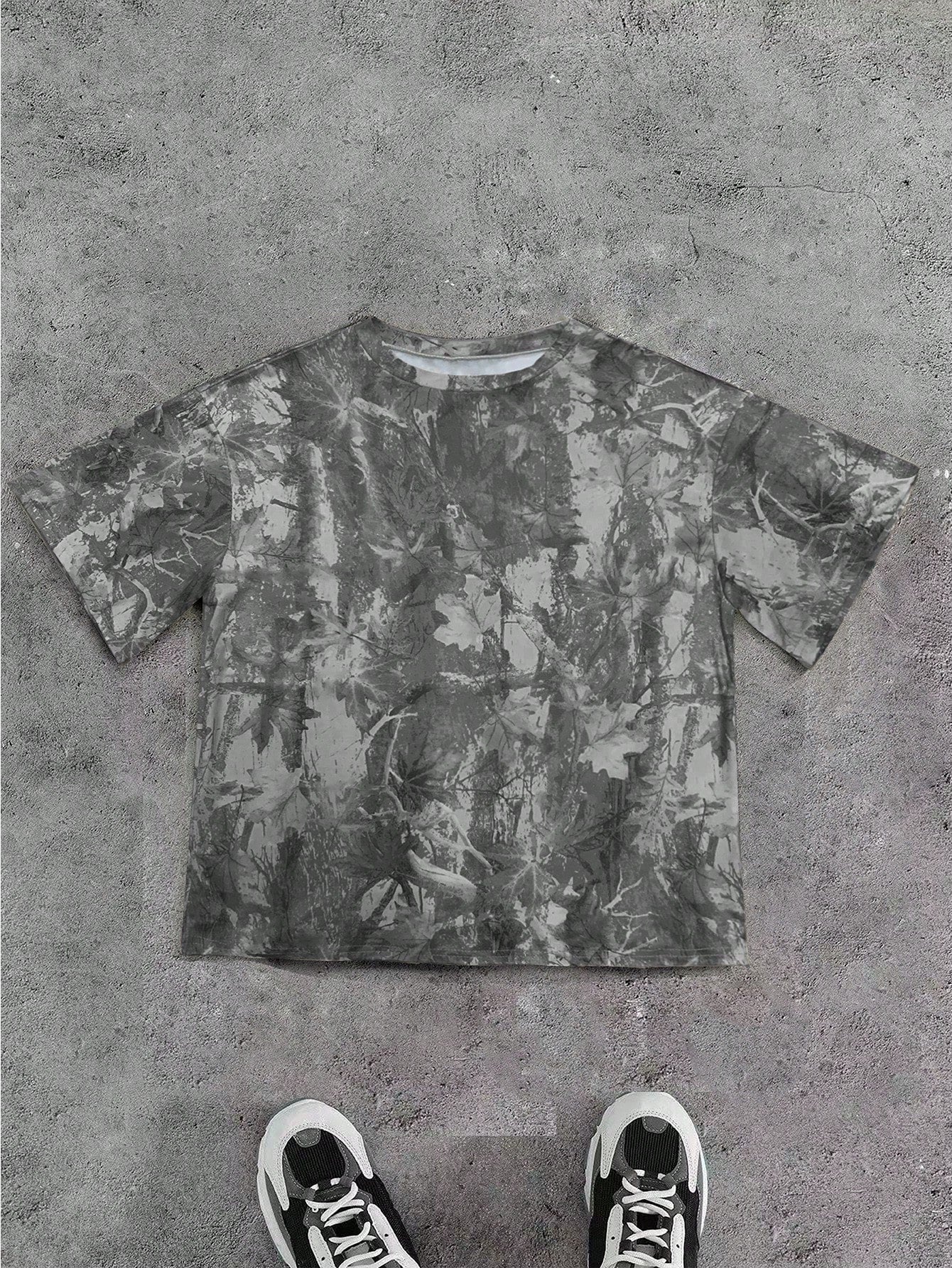 INAWLY Women'S Casual Loose Camo Print Short Sleeve T-Shirt