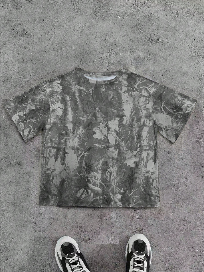 INAWLY Women'S Casual Loose Camo Print Short Sleeve T-Shirt