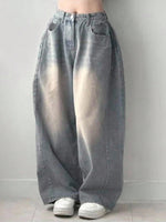 DAZY Women'S Loose Fit Insert Pocket Wide Leg Casual Jeans,Baggy Jeans