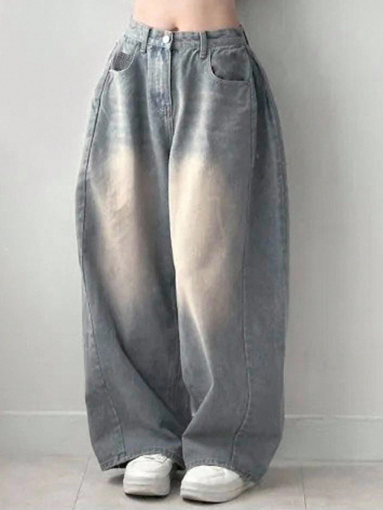 DAZY Women'S Loose Fit Insert Pocket Wide Leg Casual Jeans,Baggy Jeans