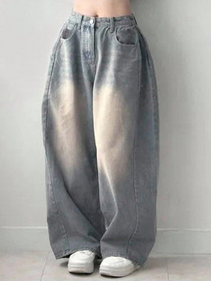 DAZY Women'S Loose Fit Insert Pocket Wide Leg Casual Jeans,Baggy Jeans