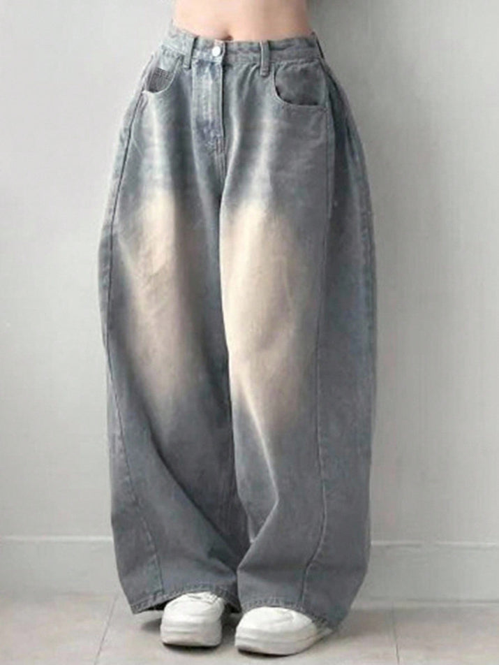 DAZY Women'S Loose Fit Insert Pocket Wide Leg Casual Jeans,Baggy Jeans