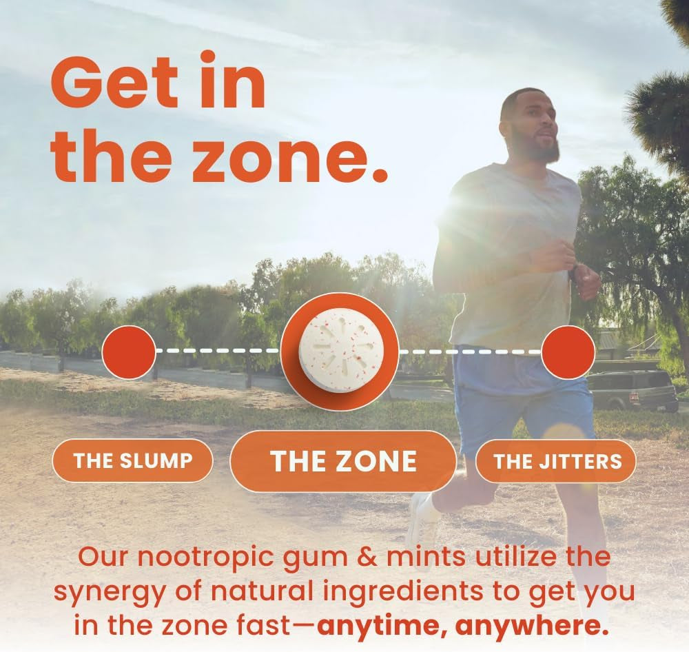 Energy & Focus Gum - 40Mg Natural Caffeine Gum & Nootropic Energy Supplement with L-Theanine & B Vitamins - Sugar Free, Vegan - Cinnamon, 90Ct