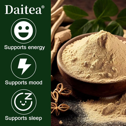 Organic Ashwagandha Capsules Promote Anti-Stress Relief, Natural Mood Support & Focus Support, Natural Energy Supplement, Unisex