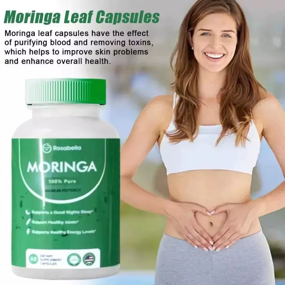 Moringa Capsules for Immune Support and Gut Health, Overall Wellness, Antioxidants