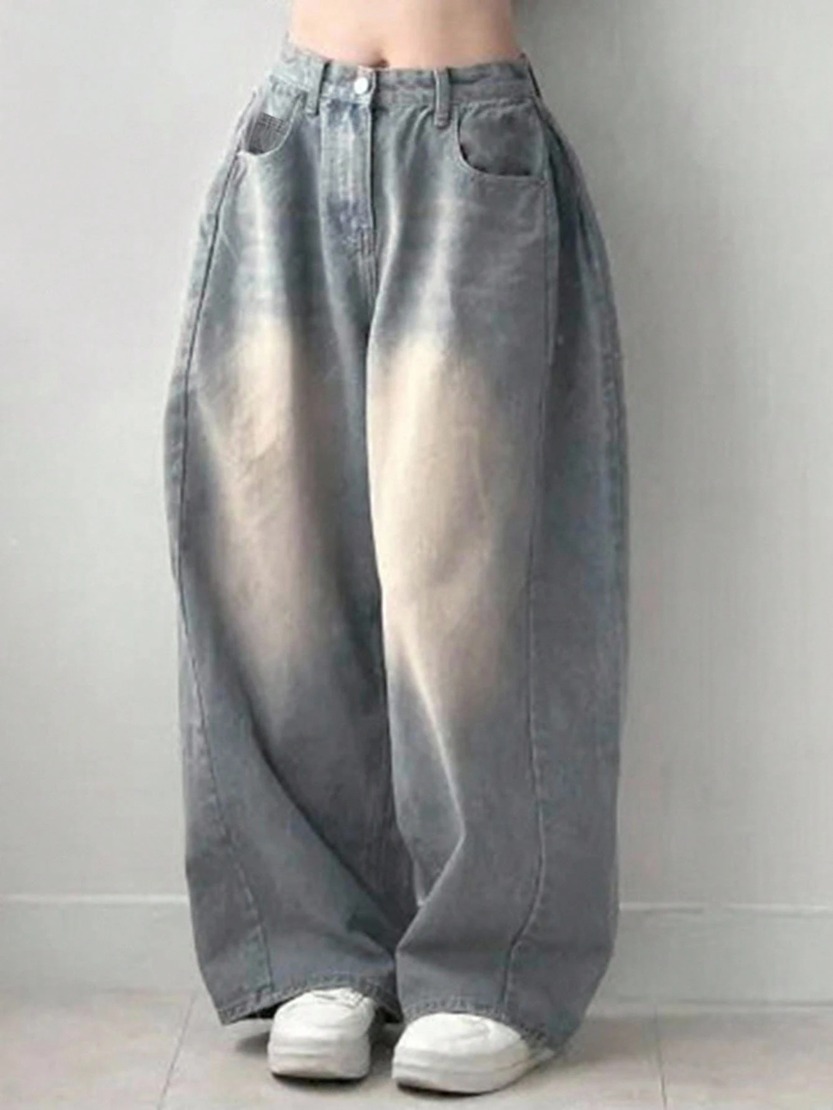 DAZY Women'S Loose Fit Insert Pocket Wide Leg Casual Jeans,Baggy Jeans